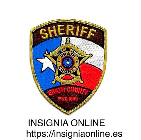 Erath County sheriff patch;https://insigniaonline.es | Police patches, County sheriffs, Sheriff