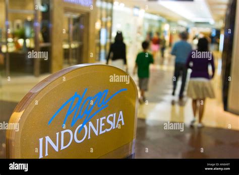 Plaza Indonesia Shopping Centre Mall Central Jakarta Indonesia Stock Photo - Alamy