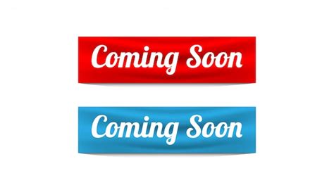 Coming soon sticker banner design vector template. | Premium Vector