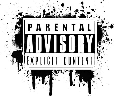 Parental Advisory Explicit Content Music Certification PNG Cutout | PNG All