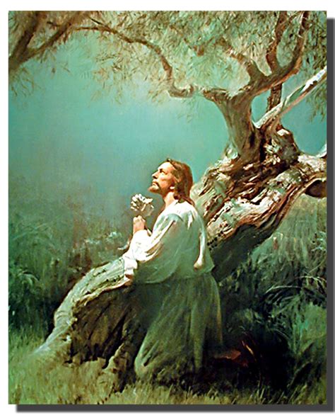 Christ's Prayer at Gethsemane Poster | Religious Posters | Spiritual ...