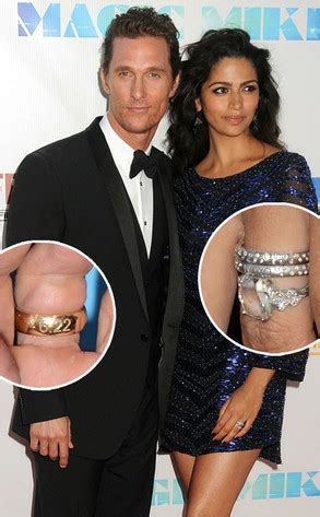 Matthew McConaughey and Camila Alves engagement ring wedding bands - Engagement 101