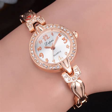 2018 Best Sell Watch Women Watches Lvpai Crystal Diamond Bracelet Luxury Quartz WristWatch ...