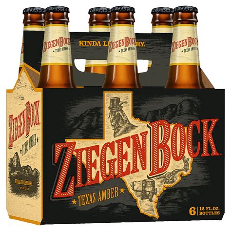 ZiegenBock Texas Amber Beer - 6pk/12 fl oz Bottles | Beer label, Beer packaging, Amber beer