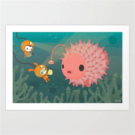 The Octonauts Pufferfish Art Print by Meomi | Society6