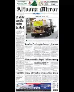 Altoona Mirror Newspaper Archives, Dec 15, 2022, p. 1