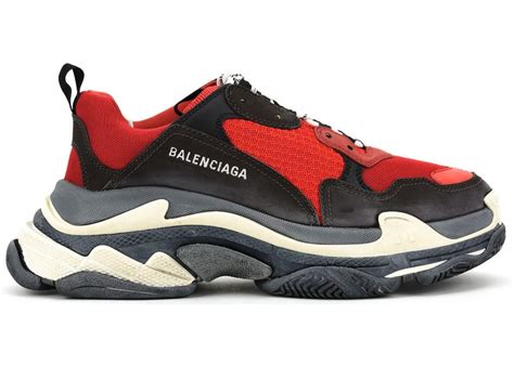 Balenciaga Triple S Red Black – Kickzr4us