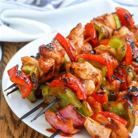 BBQ Chicken Skewers - Vegetable Recipes