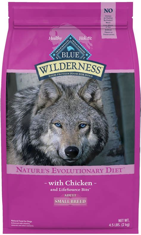 Blue Buffalo Wilderness Small Breed Chicken Recipe Grain-Free Dry Dog ...