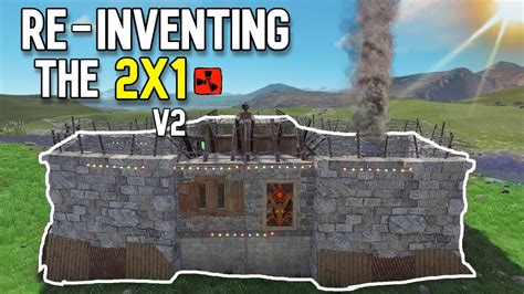 RE-INVENTING THE 2x1 v2 Solo BUNKER Rust Base Design 2022 - YouTube