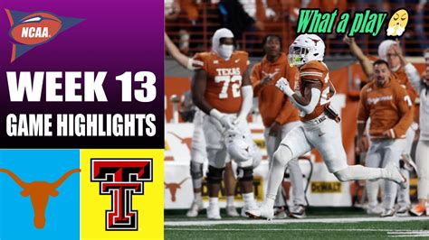 Texas vs Texas Tech FULL GAME 3rd QTR (11/24/23) NCAAF Week 13 | College Football 2023-24 - Win ...