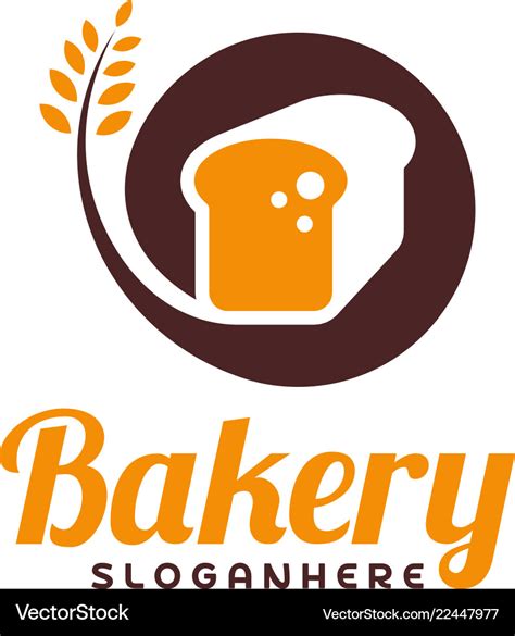 Food bread logo bakery emblem design logo Vector Image