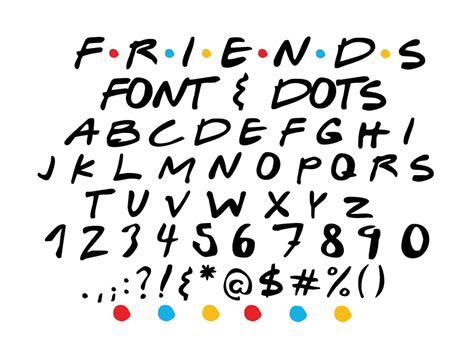 F.R.I.E.N.D.S Friends Font Friends TV Show Friends TV Show | Etsy