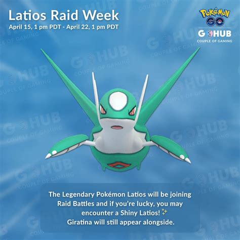 Latios Raid Week Announced: Shiny Latios is coming! | Pokémon GO Hub