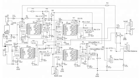 DIY Reverb Pedal Circuit: Spring-Hall Reverb with PT2399 IC – Deeptronic