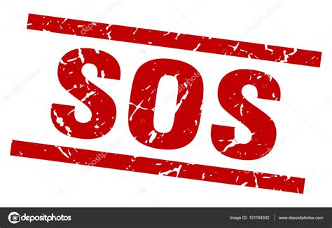 Square grunge red sos stamp Stock Vector by ©Aquir014b 151164502