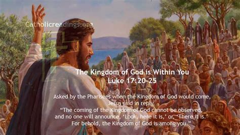 The Kingdom of God is Within You - Luke 17:20-25 - Bible Verse of the Day