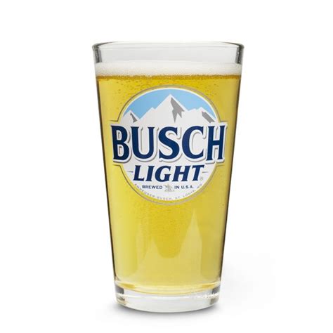 Busch Light Nucleated Pint Glass - The Beer Gear Store