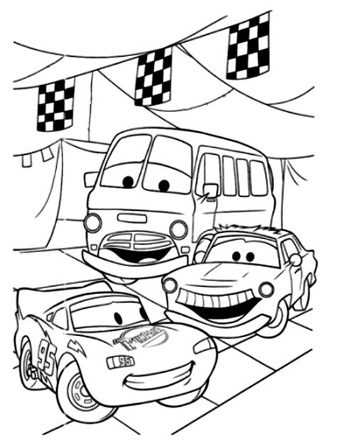 Cars image to download and color - Cars Kids Coloring Pages