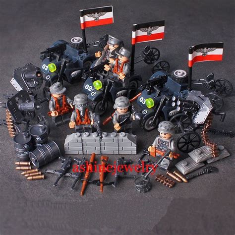 Germany Soldiers German motorized Legion WW2 Soldiers minifigures Lego Soldiers Compatible To ...