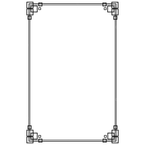 Border F4 Paper White Transparent, More Rectangle Border Frame For F4 Folio Hvs Paper, F4 Border ...