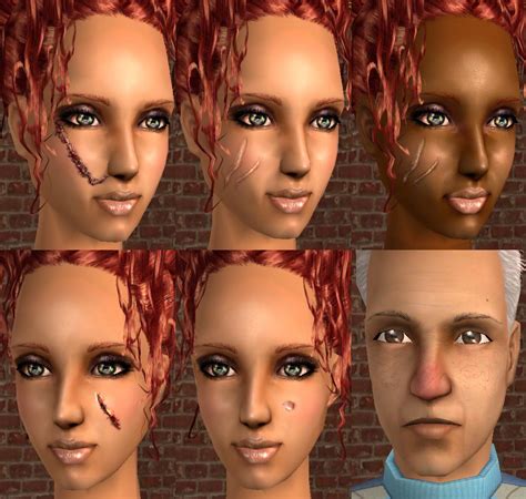 Mod The Sims - Special Effects Makeup - Scars, Wounds, and More - Yay!