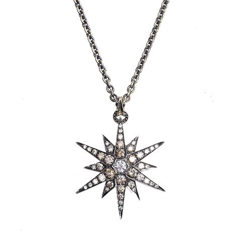 Vintage H. Stern 2.88 CTW Cognac Diamond Star Necklace - Shop Jewelry ...