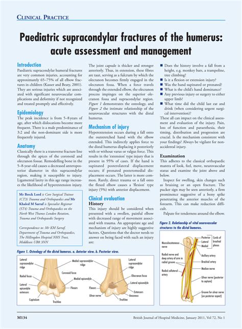 (PDF) Paediatric supracondylar fractures of the humerus: Acute ...