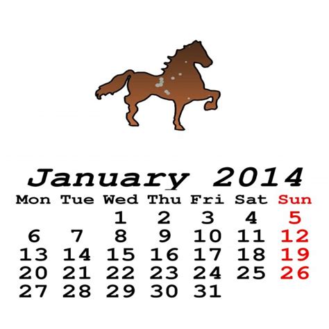 January 2014 Calendar Free Stock Photo - Public Domain Pictures