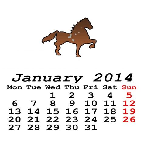 January 2014 Calendar Free Stock Photo - Public Domain Pictures