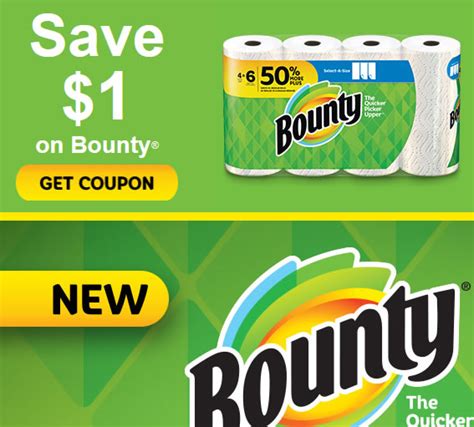 Bounty Coupons Canada - Save up to $1.00