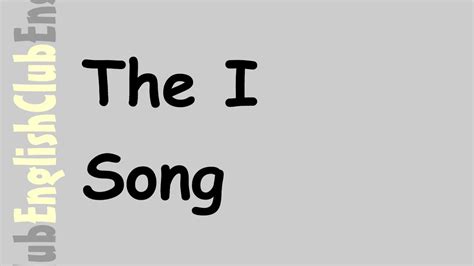 The I Song - YouTube