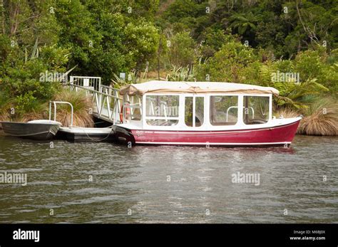 Small River Boat Stock Photo - Alamy