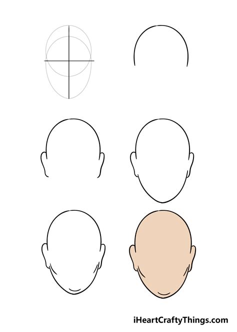 Face Shape Drawing - How To Draw A Face Shape Step By Step