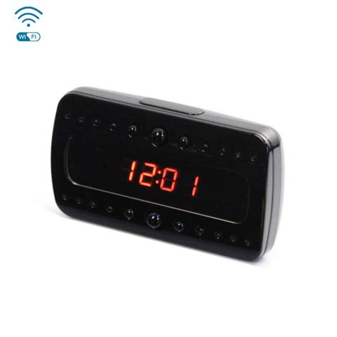 Full HD 1080P Spy Alarm Clock IR Night Vision Hidden Camera DVR with ...