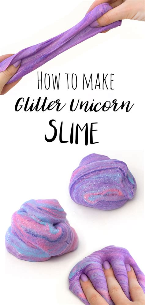 DIY Glitter Unicorn Slime — Doodle and Stitch