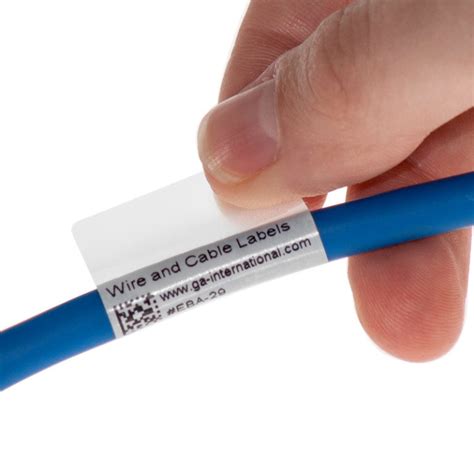 Wrap-Around Wire & Cable Labels - 1" x 1" #EBA-29NOT - LabTAG Laboratory Labels