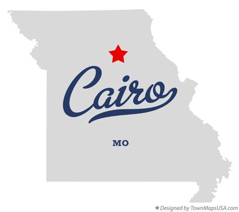 Map of Cairo, MO, Missouri