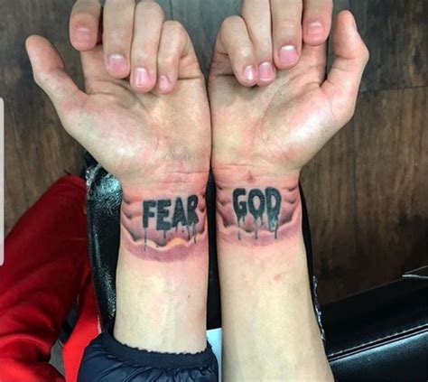 fear god wrist tattoo - sarahmarkoart