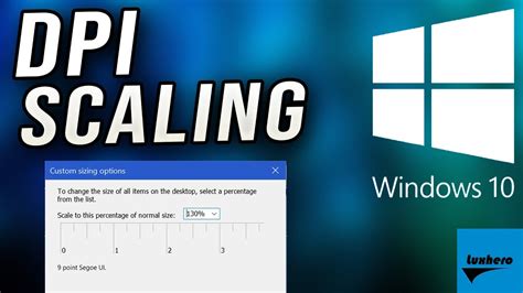 Windows 10 - How to Change DPI Scaling - YouTube