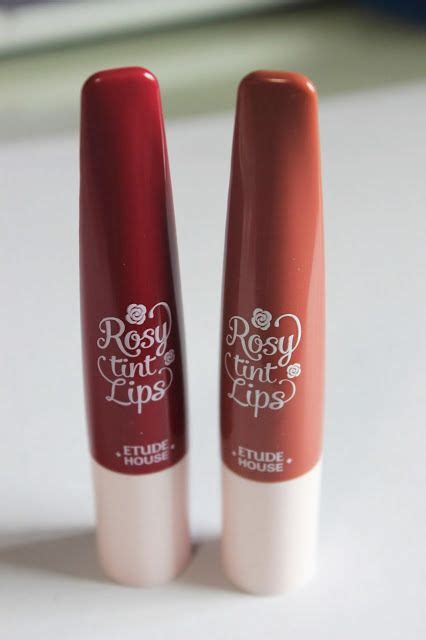 REVIEW : Etude House's Rosy Tint Lips (Tea Rose and After Blossom) Etude House, Lippies, Lip ...