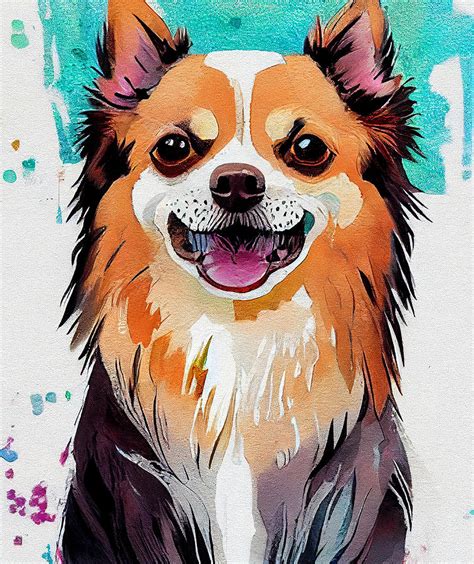 Chihuahua Dog lover, Chihuahua Dog owner, Chihuahua Dog painting ...