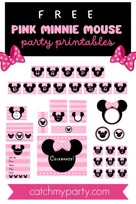 Minnie Mouse Head Printable