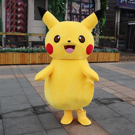 Cute Pikachu Mascot Costume