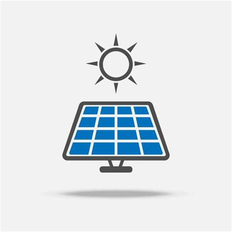 Solar cell logo and icon. Power and Energy saving concept. Illustration vector collection set ...