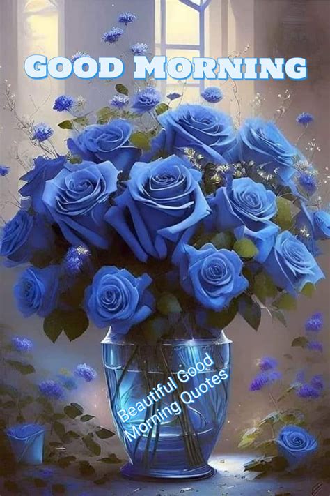 Blue Rose Good Morning Greeting Pictures, Photos, and Images for Facebook, Tumblr, Pinterest ...