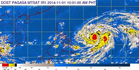 PAGASA releases Typhoon Paeng weather update (November 1, 2014)