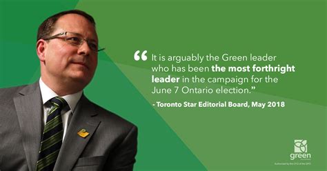 Green Party Leader receives endorsement from Toronto Star | Green Party ...