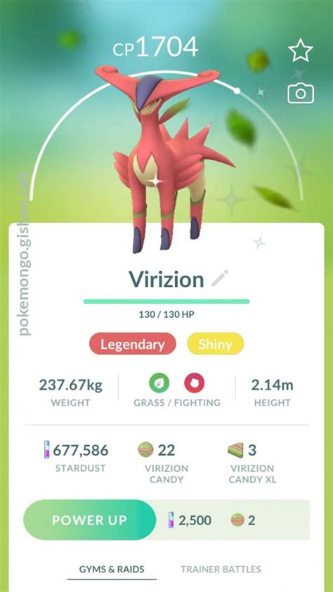 Shiny Virizion - Pokemon Go