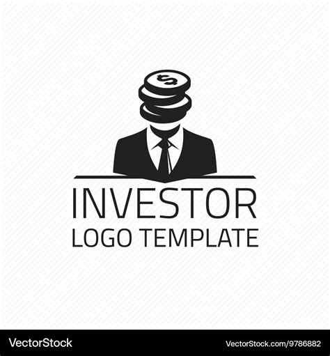 Investor logo template Royalty Free Vector Image